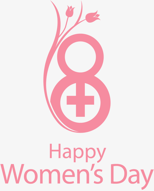 粉色感恩母亲节康乃馨创意艺术字