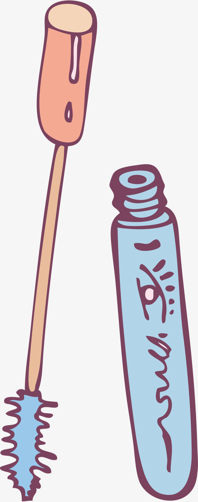 卡通睫毛膏png下载