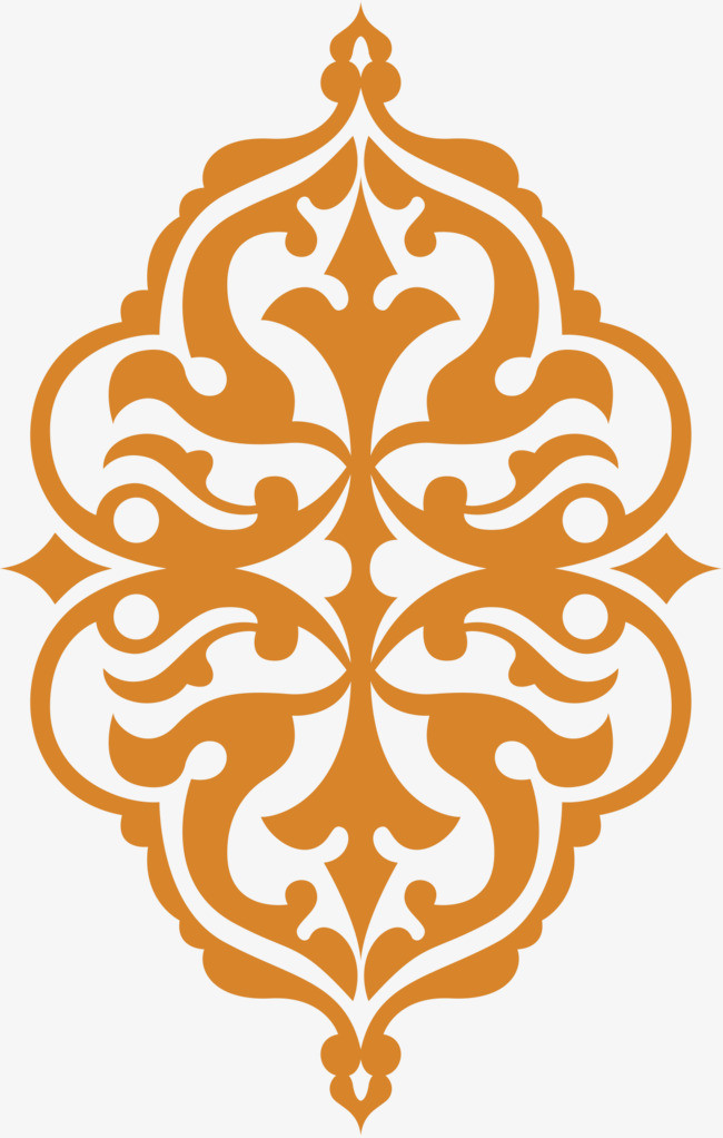 复古花纹中国风花纹矢量装饰免扣元素