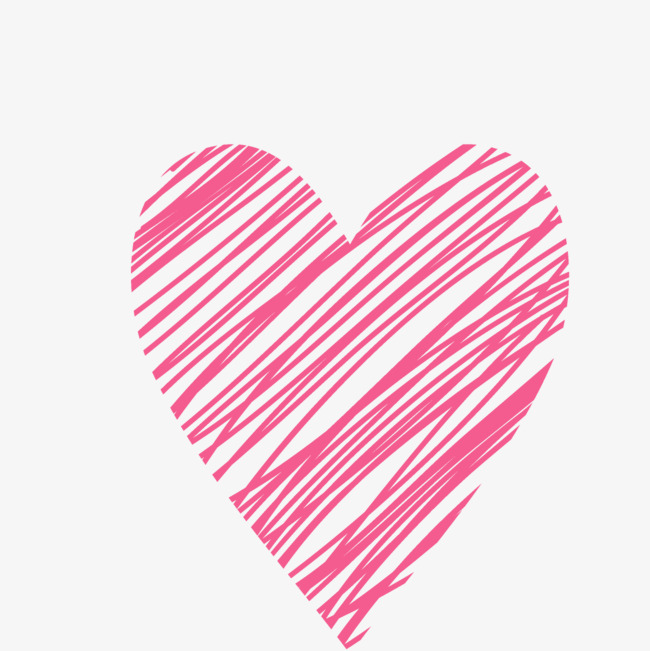 线条绘画爱心图案