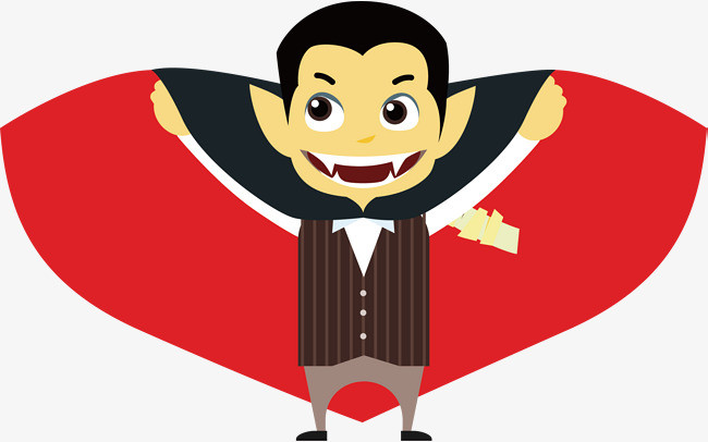 矢量手绘创意卡通披风