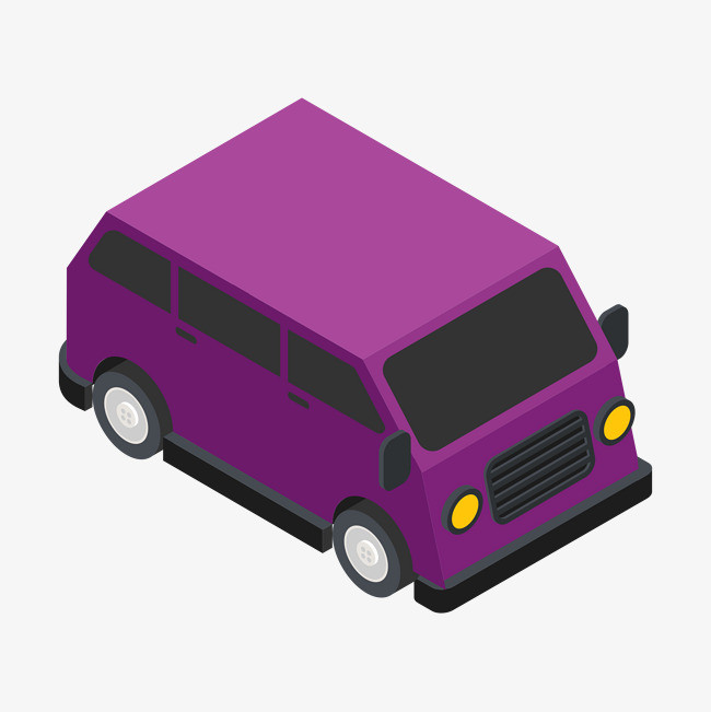 卡通手绘3d立体小汽车