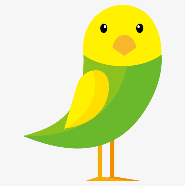 矢量扁平小鸟动物