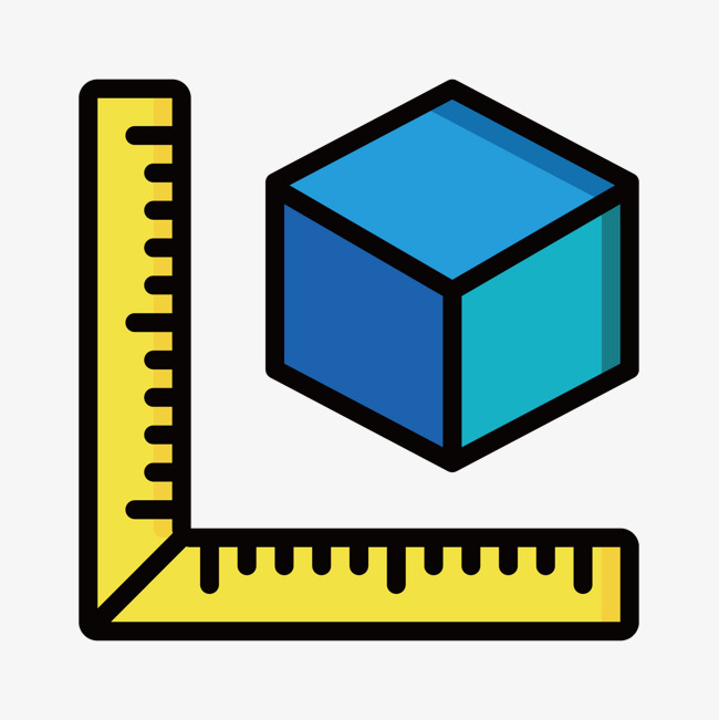 扁平化直角尺png下载