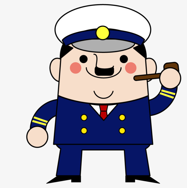 卡通版抽烟的警察