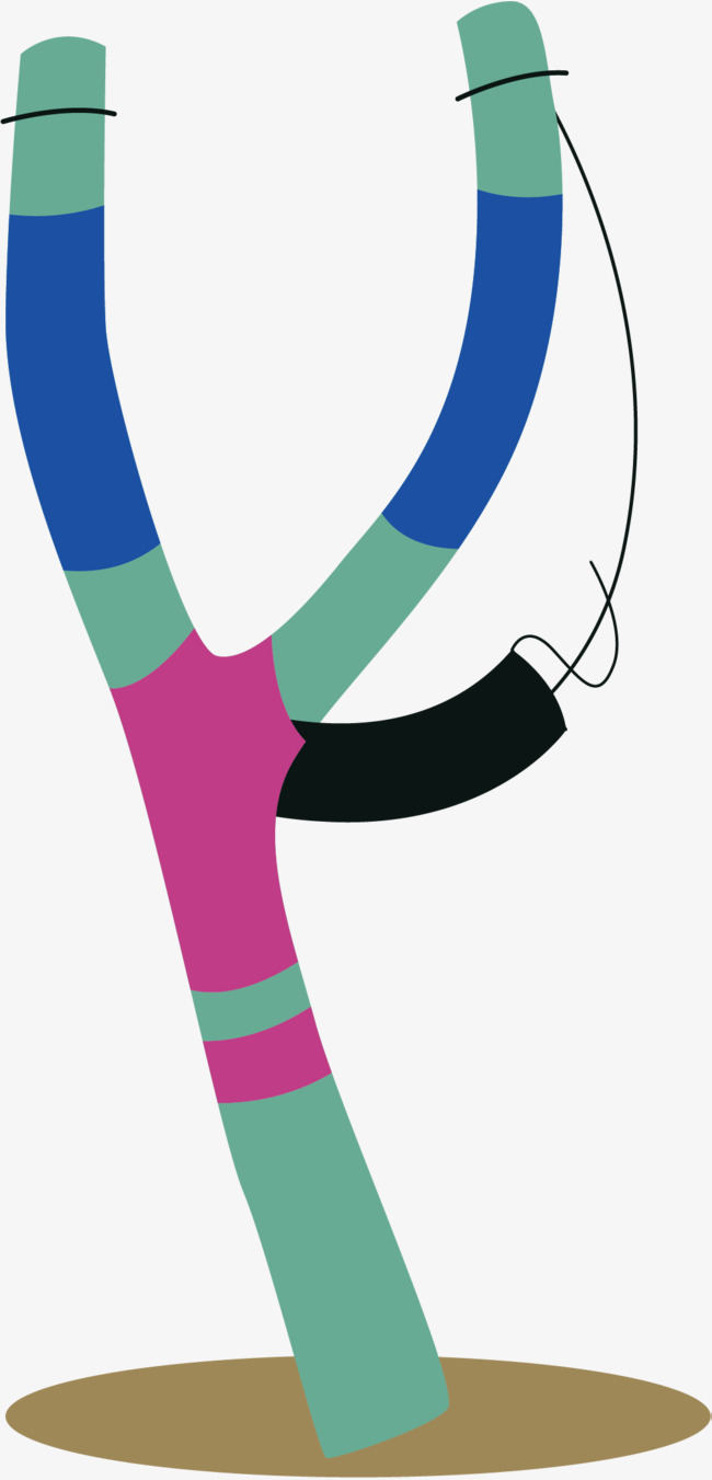 浅蓝色卡通拉索弹弓