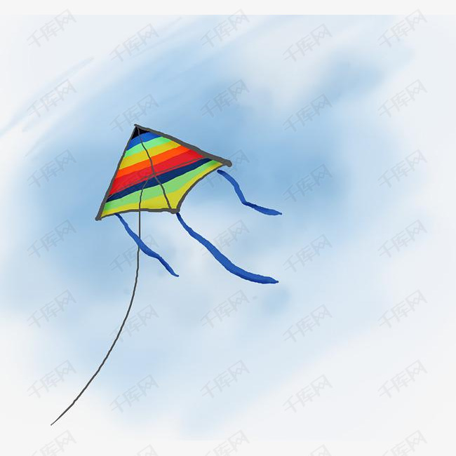 手绘风筝图案设计简单图片