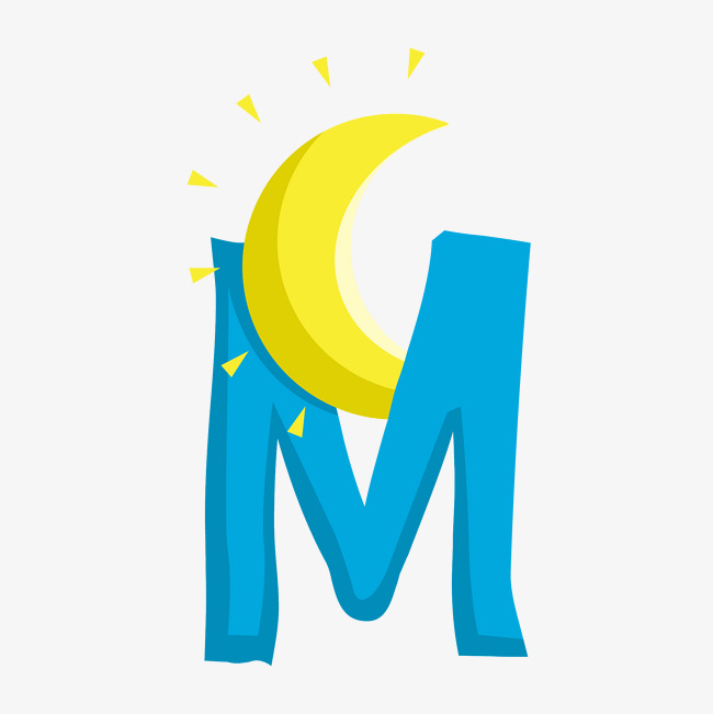 创意字母m早教素材