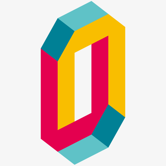 立体数字0免抠png