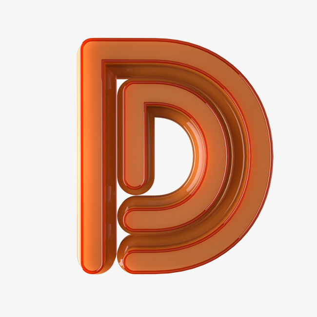 3d创意英文字母玉石效果d