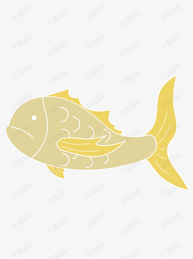 可爱清新简约卡通动物鱼可商用