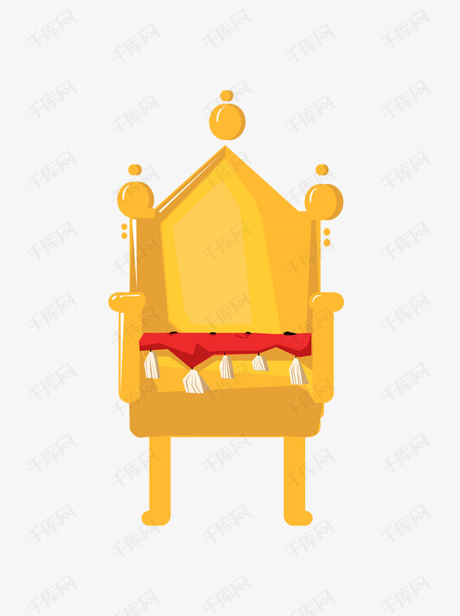 荣誉元素之手绘几何王座可商用元素