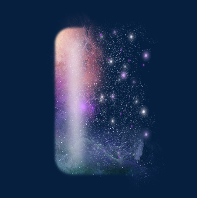 创意星空蓝色红色字母l