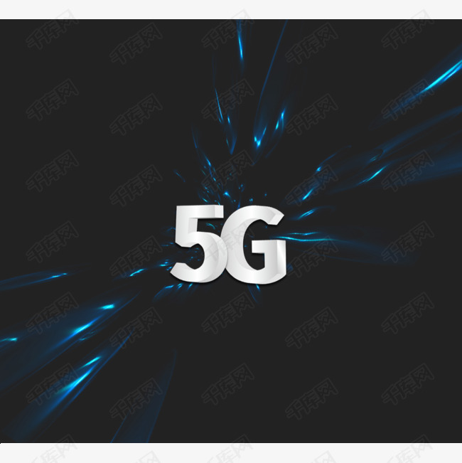 黑色现代3D商务5G网络元素素材图片免费下载