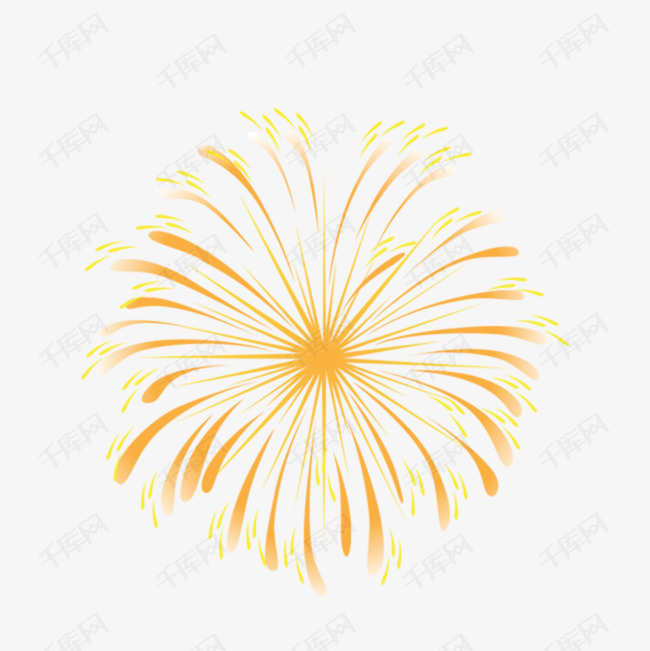 简单的烟花装饰图案设计