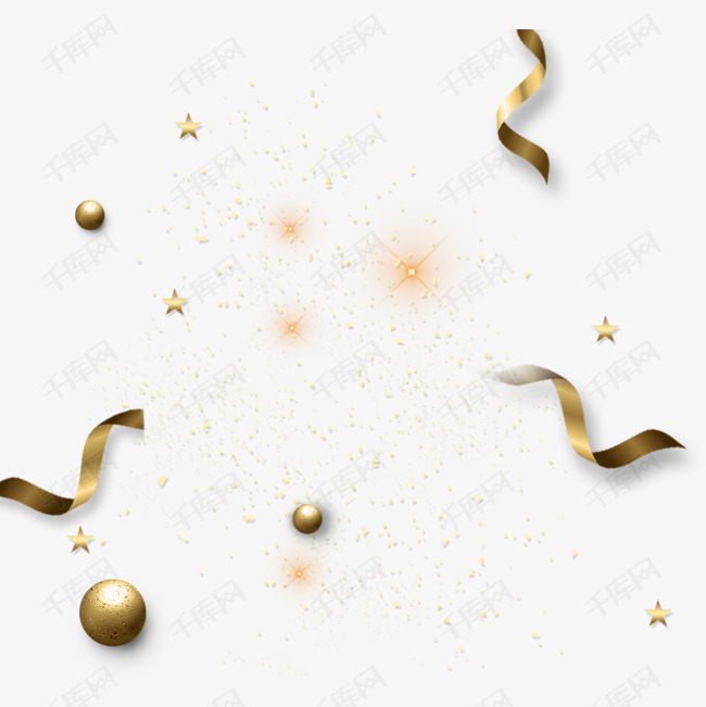 创意时尚金带元素