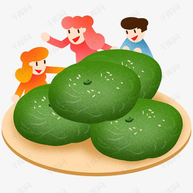 立春美味菜团子插画素材图片免费下载-千库网