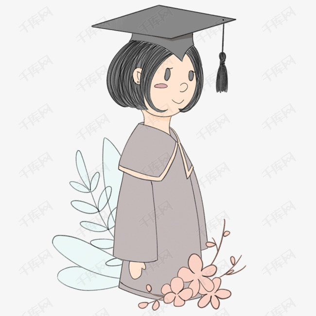 博士女孩子免抠图