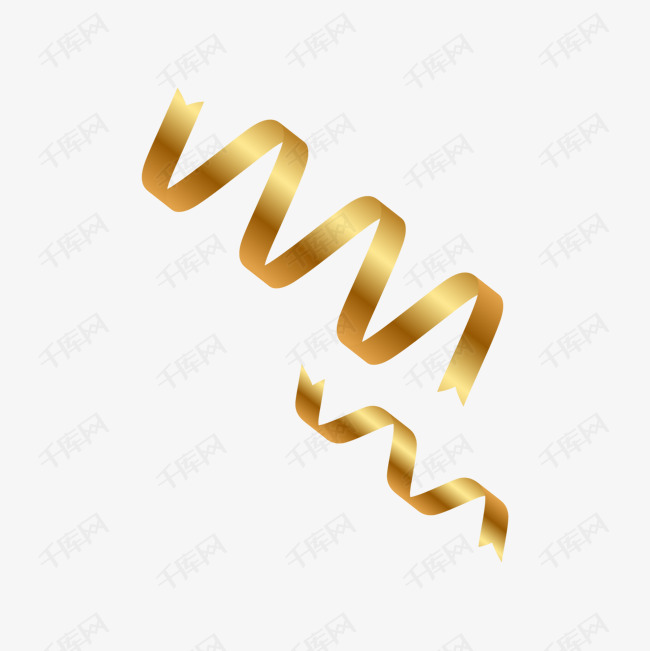 螺旋矢量丝带装饰