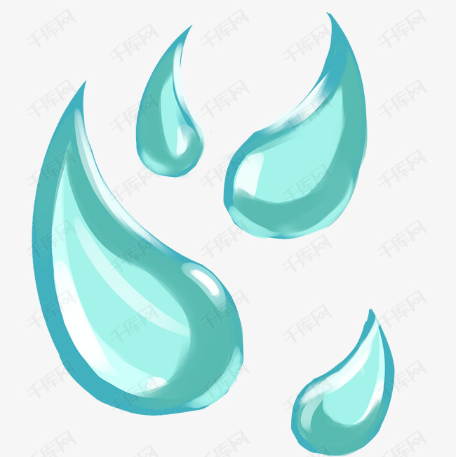 水滴水珠水花液体纯净装饰画