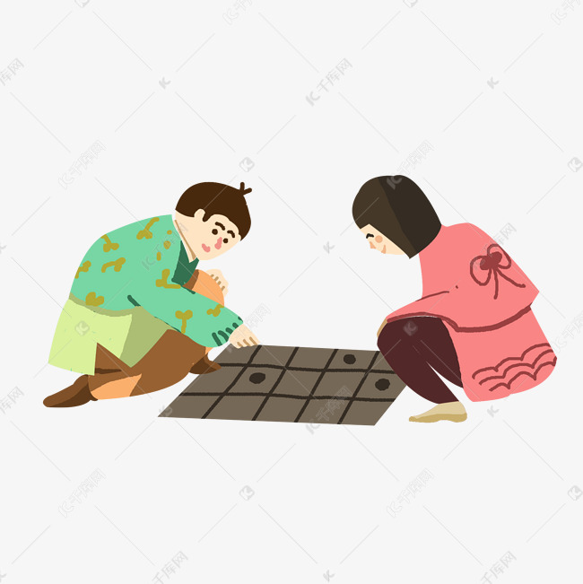 下五子棋简笔画图片