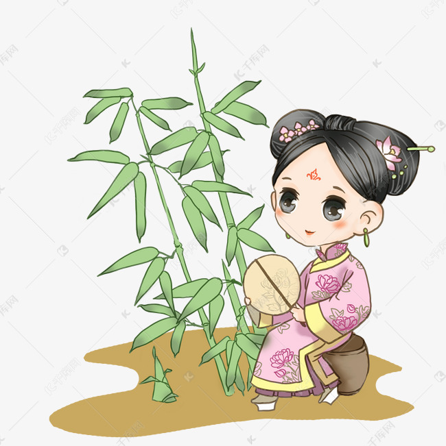 清宫冷色q版漫画元素png素材图片免费下载 高清卡通手绘psd 千库网 图片编号1198