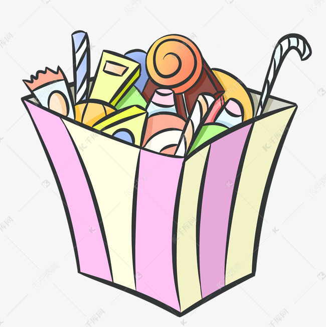 卡通手绘糖果礼盒