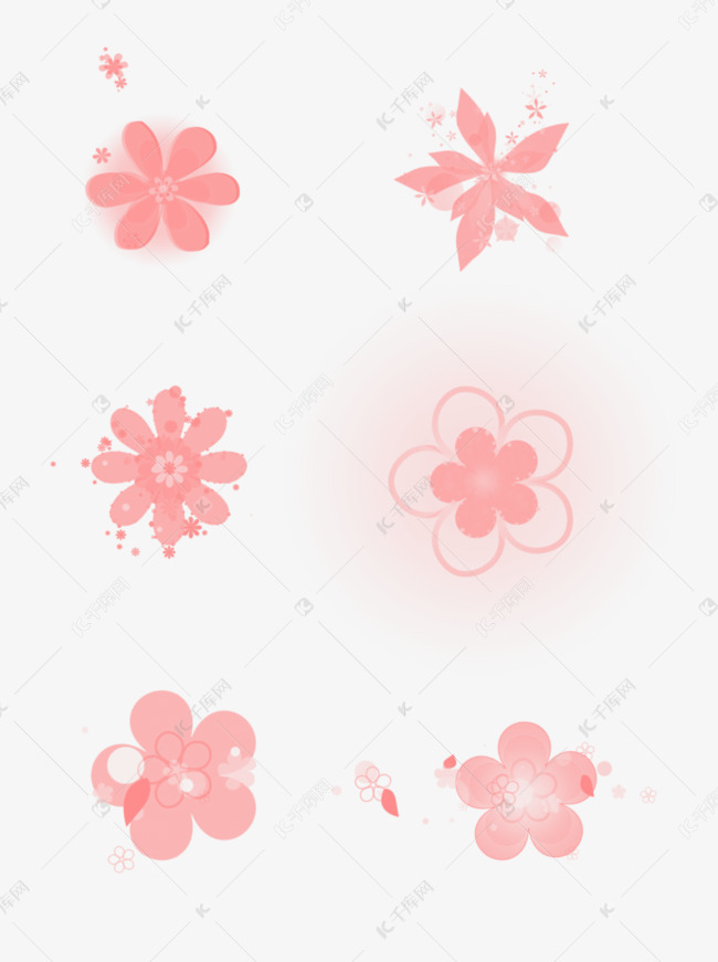 手绘背景花瓣透明底花瓣元素素材图片免费下载 高清装饰图案psd 千库网 图片编号