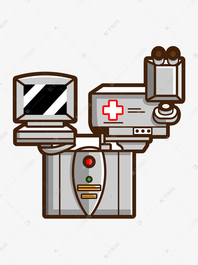 矢量ai卡通医疗设备素材