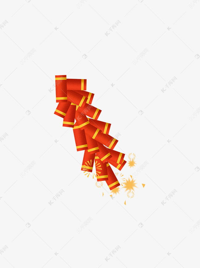 鞭炮爆竹中国风喜庆素材图片免费下载 高清装饰图案psd 千库网 图片编号