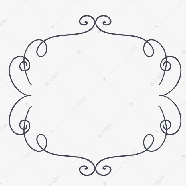矢量图线条装饰框