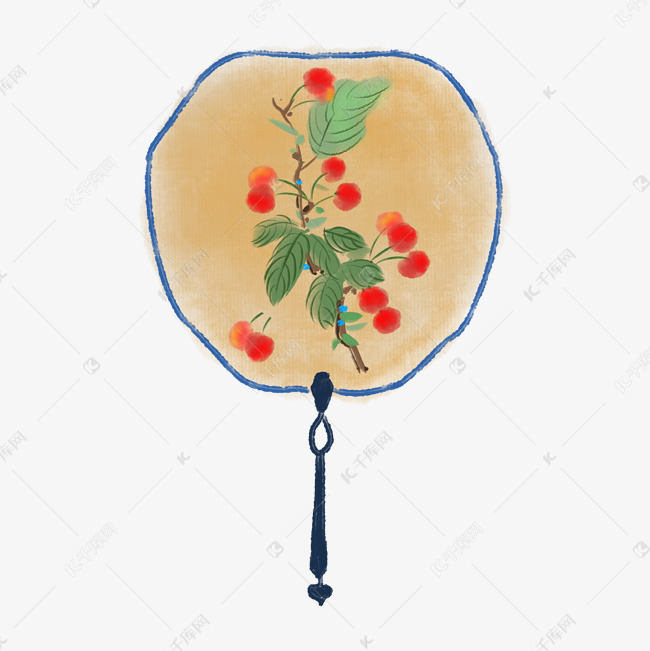 手绘中国古风扇子