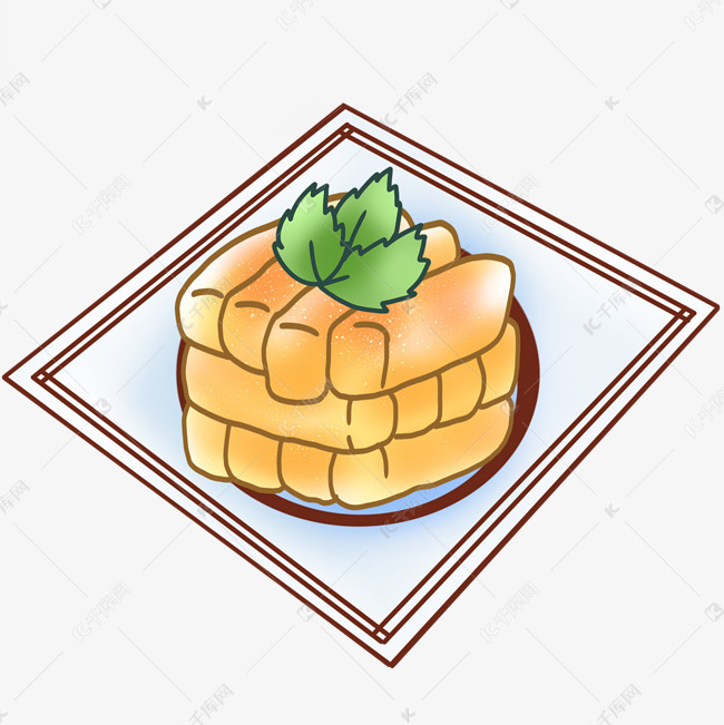 美味油炸蛋酥卷