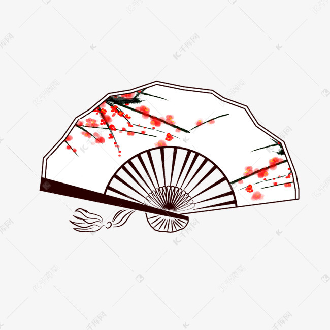 古风中国风折扇手绘风