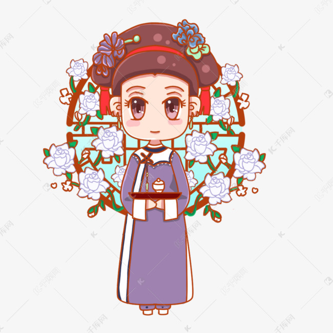 宫廷女子满族少女
