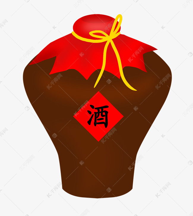 手绘陶瓷酒坛子