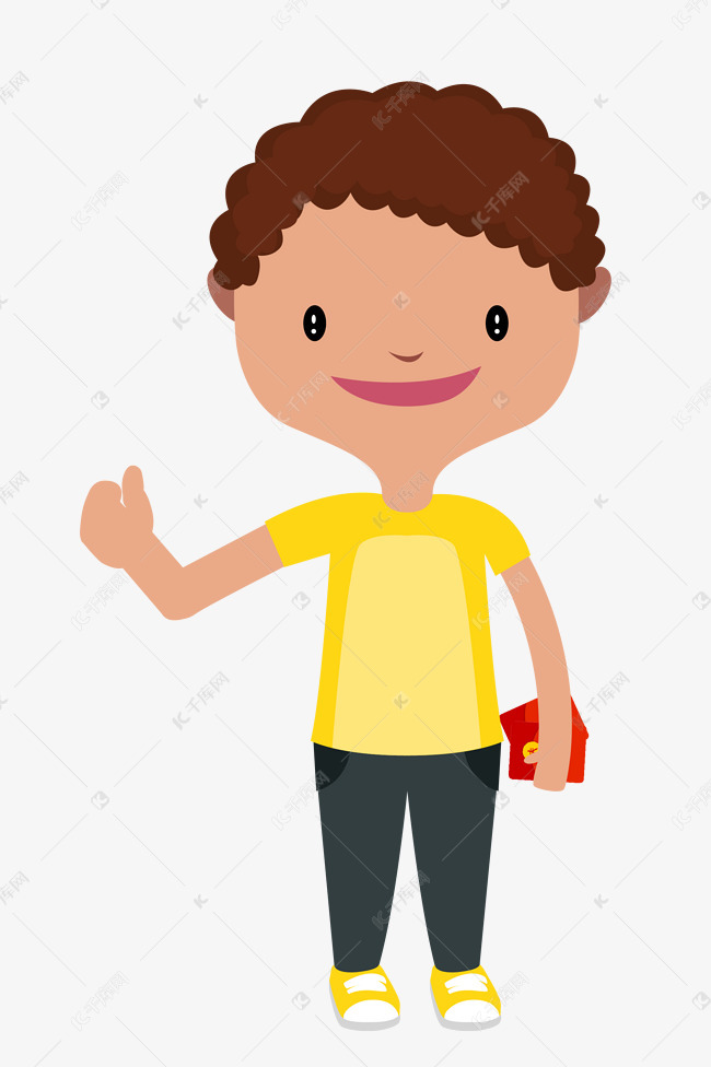 穿黄色t恤的小孩