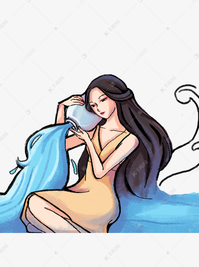 性感水瓶座少女