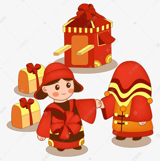 古典婚礼上花轿