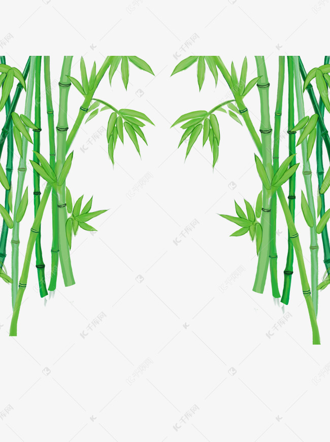 清新绿色竹林元素素材图片免费下载-千库网