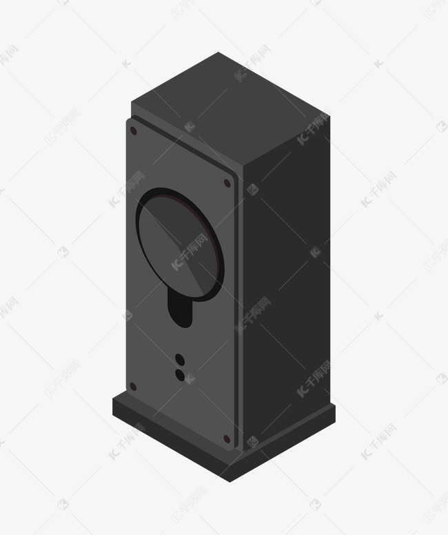 手绘家电音响插画