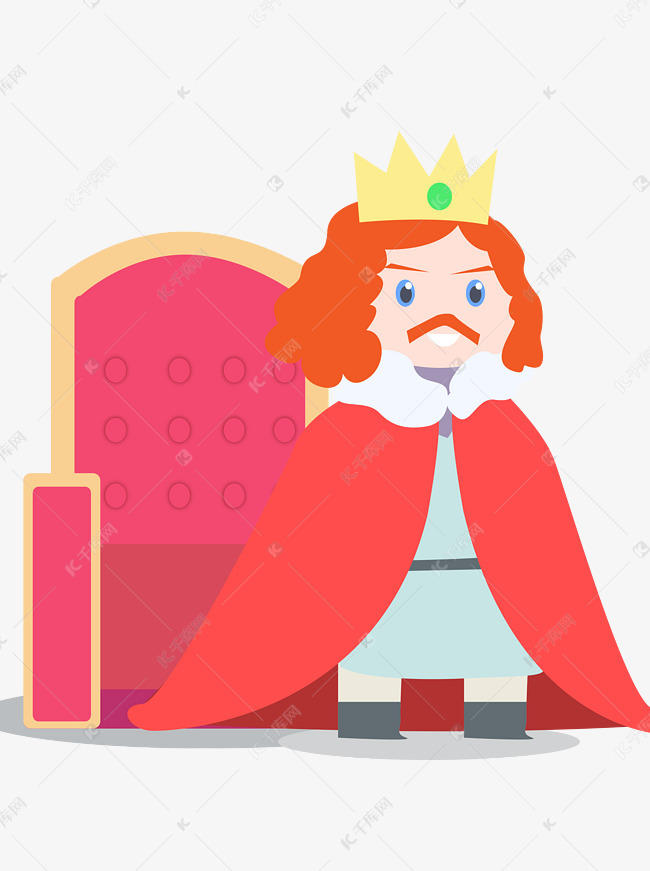 矢量童话西方国王