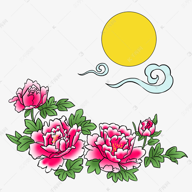 中秋节花好月圆