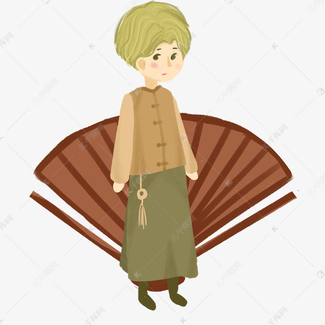 民国风男子免抠图