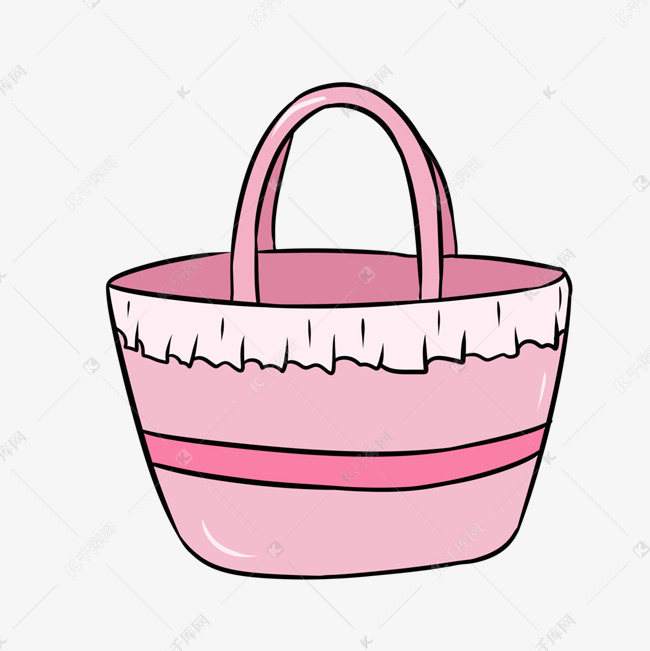 粉色夏日手提包