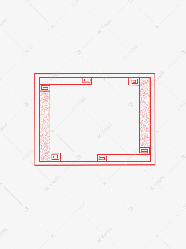 中国风边框之复古古典方框