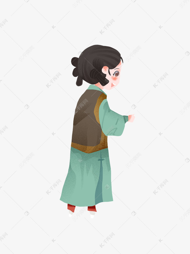 q版清朝嬷嬷人物设计可商用元素