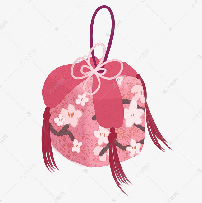 古风抛绣球绣球招亲插画