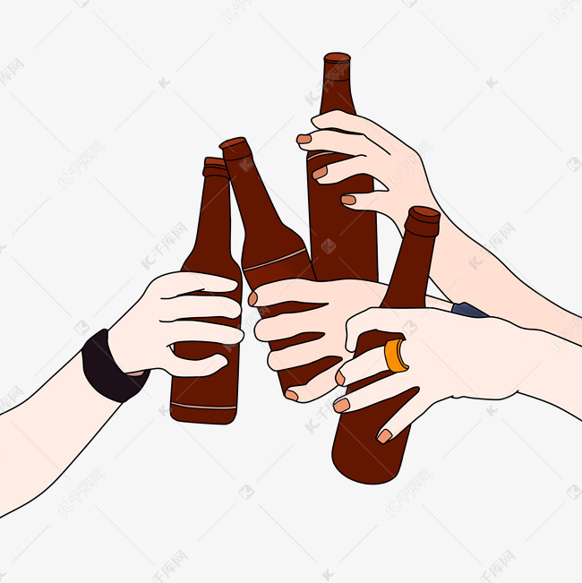 好友聚会同事聚会把酒言欢png图