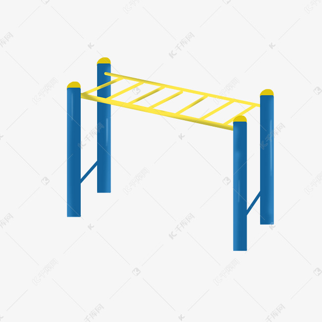 小区健身器材插画